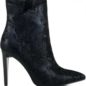 GUESS – Stivaletto Donna Nero Metallizzato Opal FLOP24FAM10 con Tacco Alto (10,5 cm)
