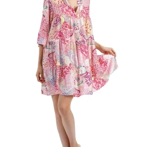 Kaftano - donna - fantasia - viscosa