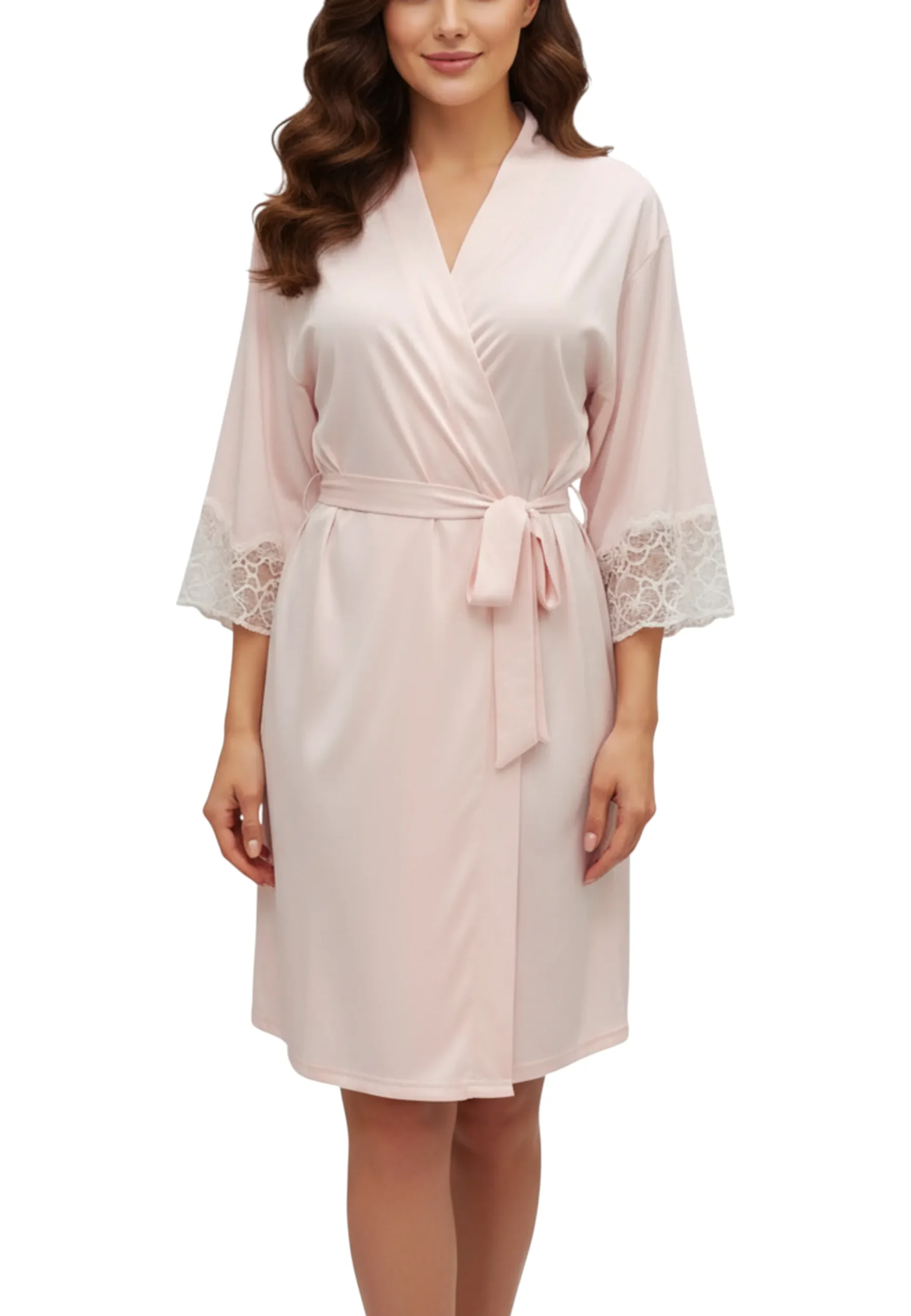 Vestaglia Kimono - Donna - Pizzo - immagine 2