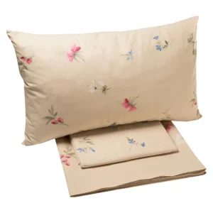 completo lenzuola - Caleffi - matrimoniale flora ouro cotone