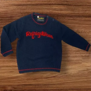 Maglione rasato con logo Refrigiwear