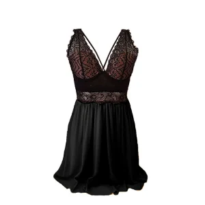 BABYDOLL MECEDORA LINGERIE - CIPRIA & CARBONE BLACK VERSION