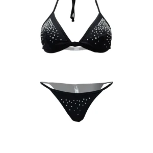 bikini -Emporio Armani - black stras
