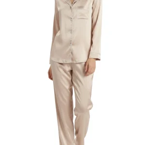 Pigiama raso - Donna - Classic Satin tortora