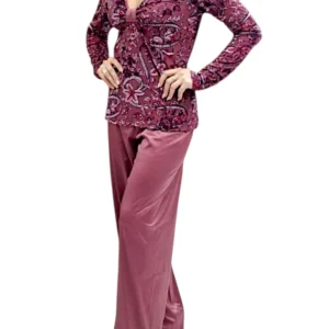 pigiama - Rosanna Ansaloni - luxe bordeaux
