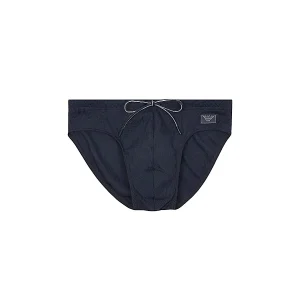 costume - Emporio Armani - piquet satin label