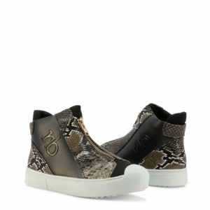 ROCCOBAROCCO – Sneakers Nero Effetto Pitone con Zip Frontale