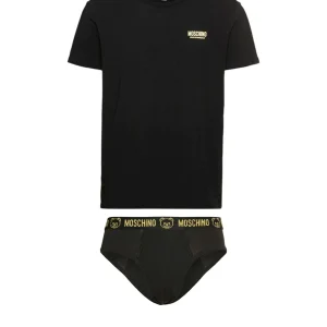 gift box - Moschino - uomo - completo intimo - gold