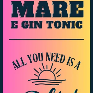 Telo Mare microfibra - Gin Tonic