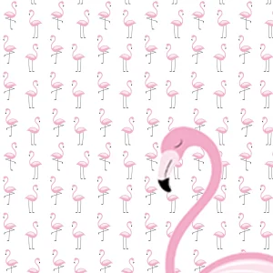 Telo Mare microfibra - Flamingo